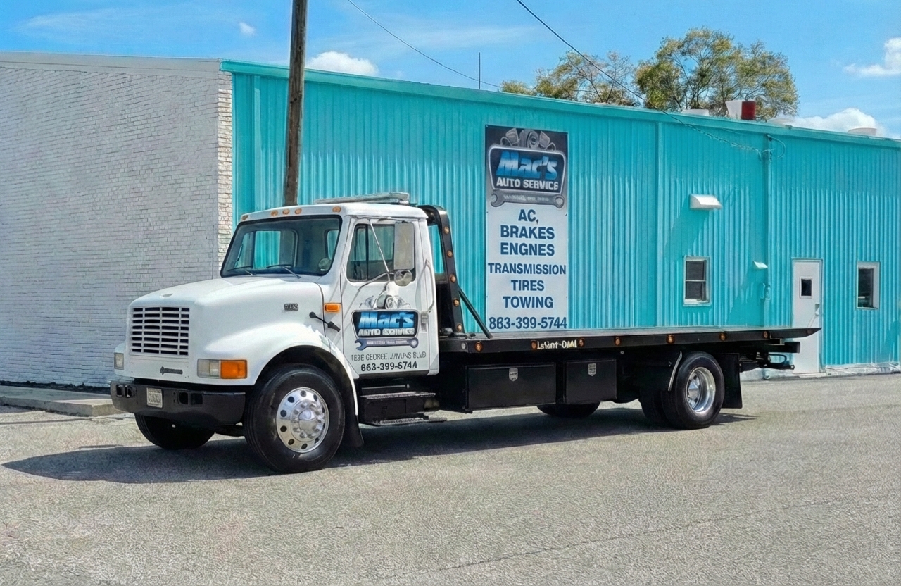 Mechanic working at Mac's Auto Repair